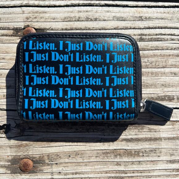 Vintage Y2K Jim Benton Happy Bunny Zip Wallet | “I Just Don’t Listen” Hot Topic - Picture 3 of 11